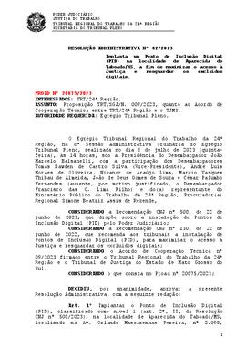Resolução Administrativa n. 82/2023