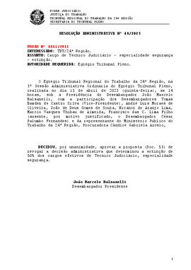 Resolução Administrativa n. 48/2023