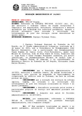 Resolução Administrativa n. 26/2023